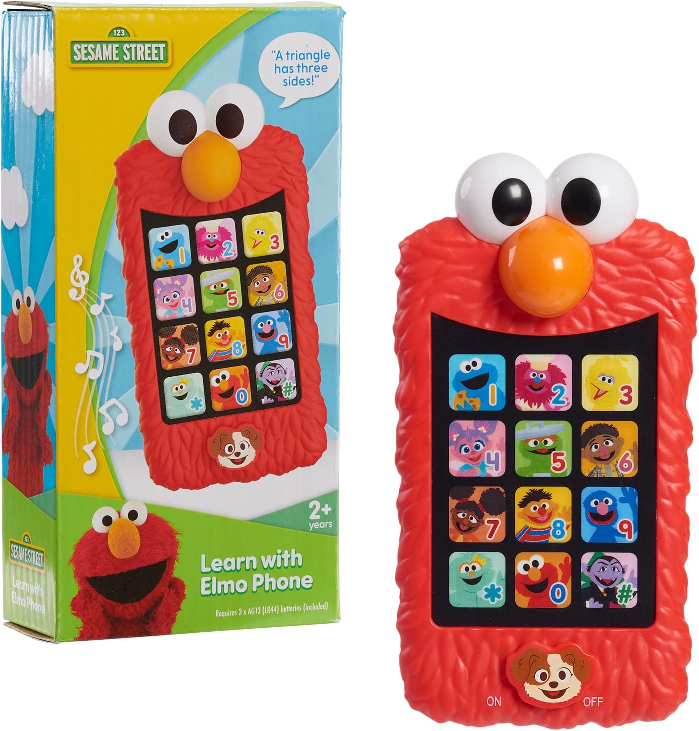 Learn with Elmo Pretend Play Phone, Learning and Education, Easter Basket Fillers, Gifts, Presents, Kids Toys for Ages 2 Up by Just Play, Kids Toys for Ages 2 Up by Just Play