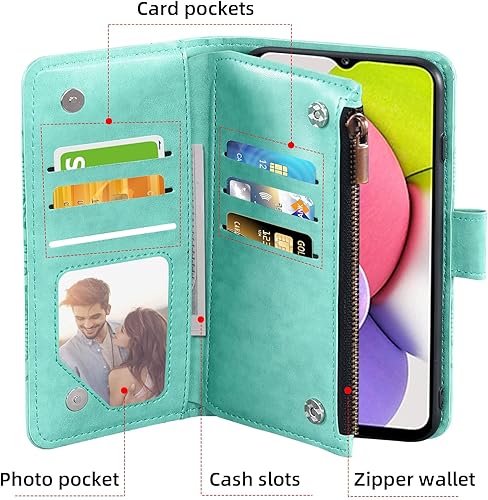 Miniatura 5 de Asuwish Funda compatible con Samsung Galaxy A03s versión de EE. UU. 5G 2022 y protector de pantalla de vidrio templado con tapa para Gaxaly Ao3s A