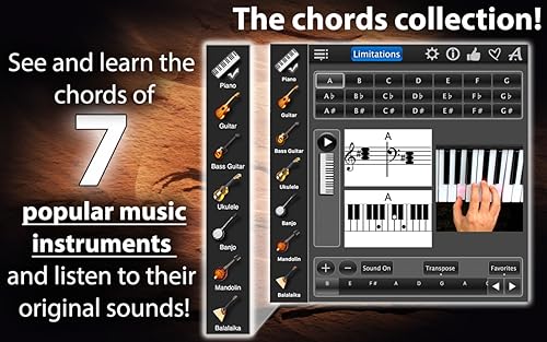 Chords Maestro Free: find piano chords and more