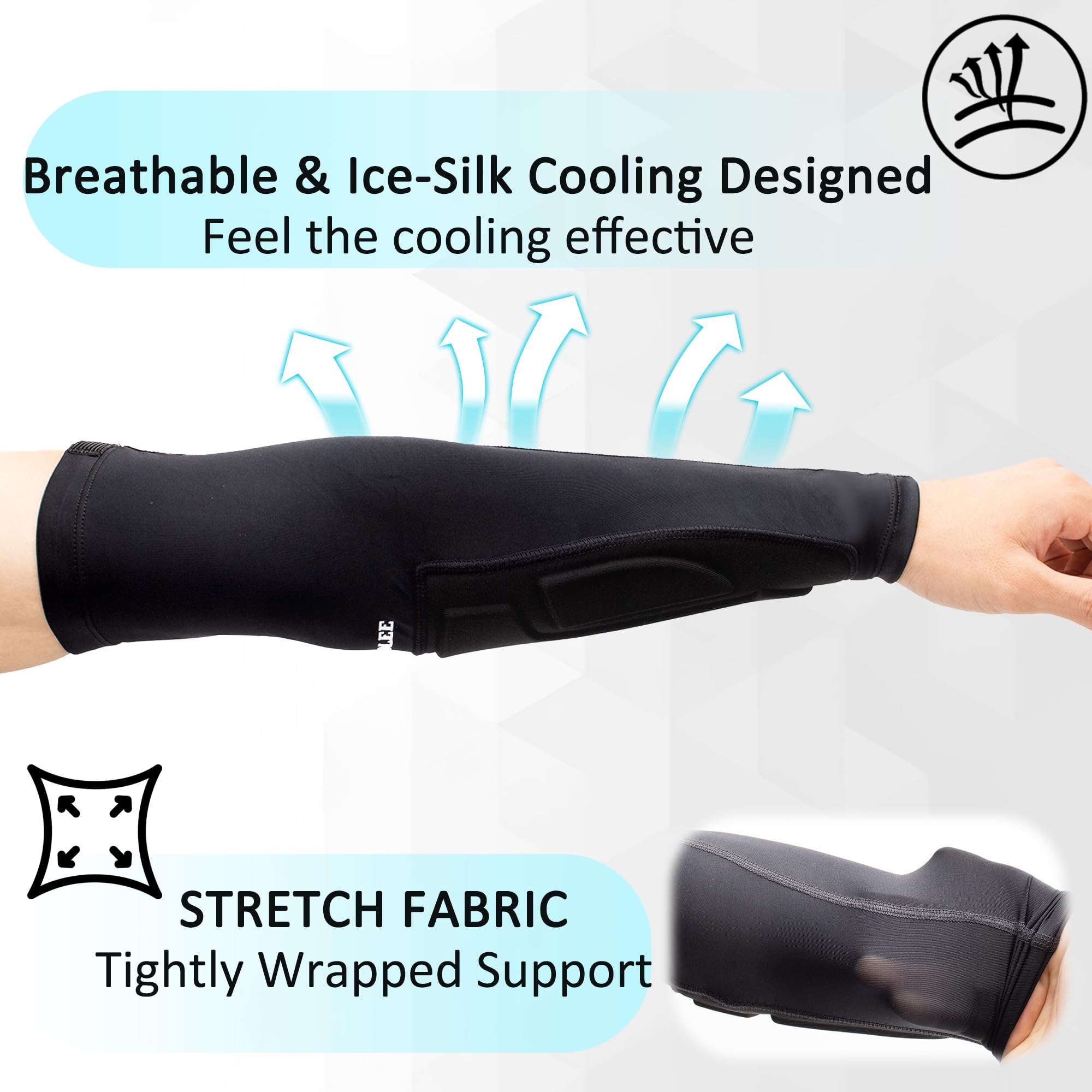 Archery Arm Guard Full Coverage Adjustable Forearm Guard Bracer Protector for Youth & Adult Archer