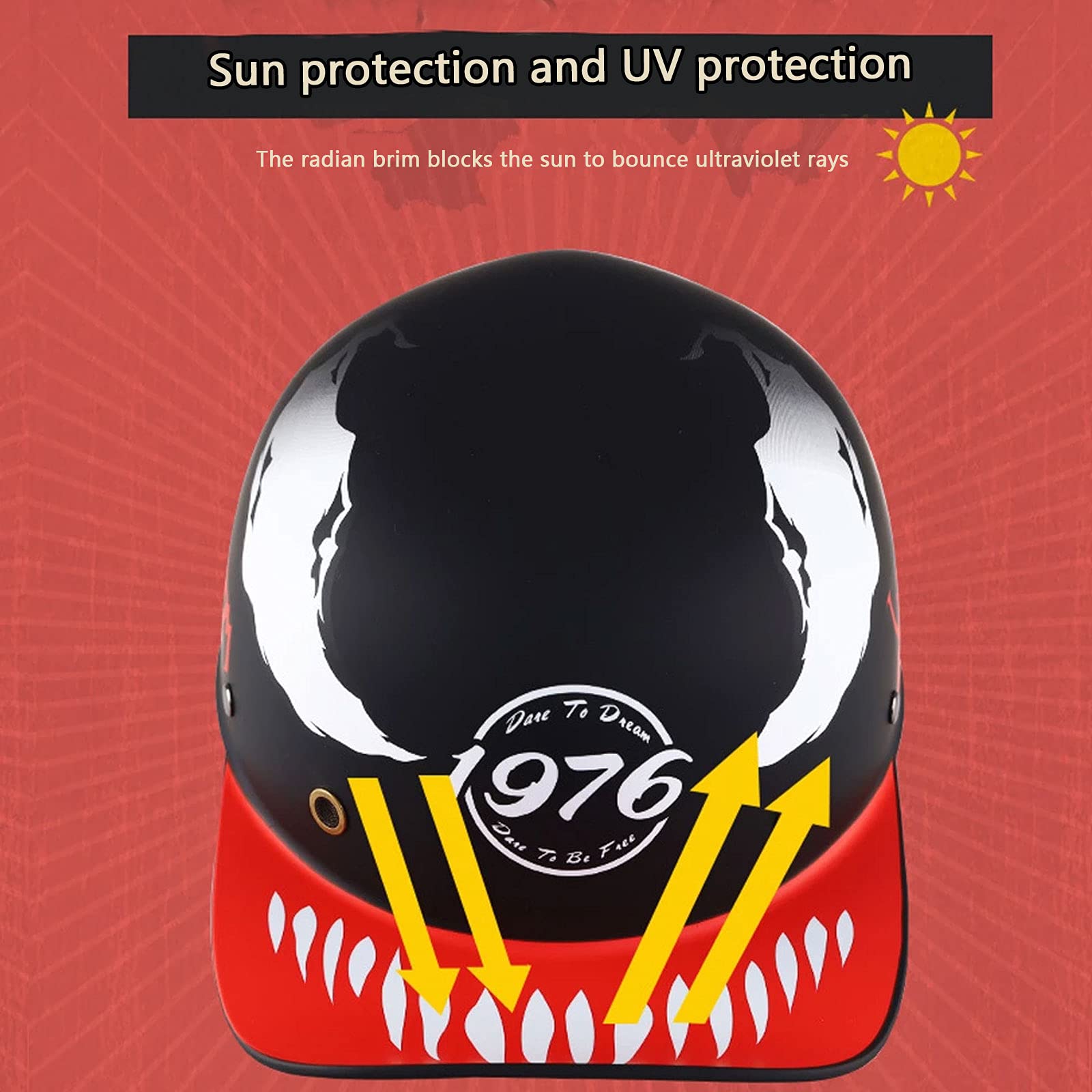 Kask Na Rower Górski, Kask Rowerowy Retro Lokomotywa, Uniwersalny Półkask Używany Do Ochrony Głowy Mężczyźni Kobiety Kask Na Rower Szosowy Nadaje Do Kasku Rowerowego Na łyżwach Na Zewnątrz,Dot/Ece,#3,L