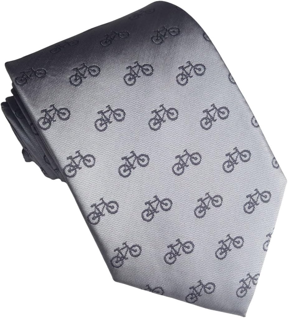 Maker V Bicycle Necktie - Cyclist Gift - Men's Biking Tie