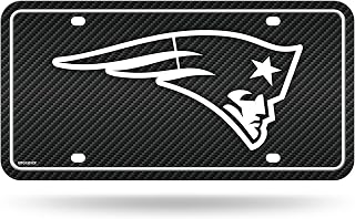NFL Rico Industries Carbon Fiber Metal Tag Metal Auto Tag 8.5" x 11" - Great for Truck/Car/SUV