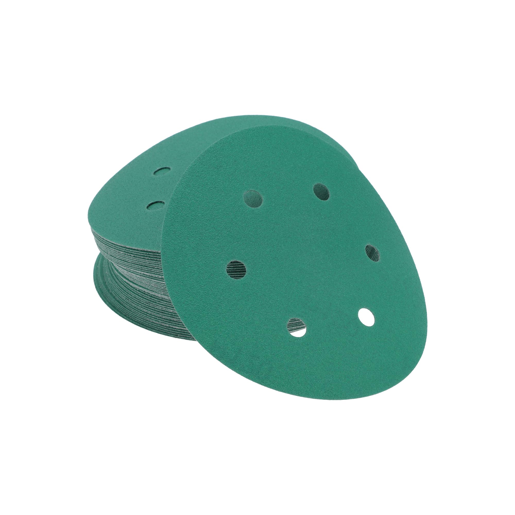 TUCKBOLD Car Sanding Discs 6inch 6 Hole 120 Grit Abrasion Resistance, Green
