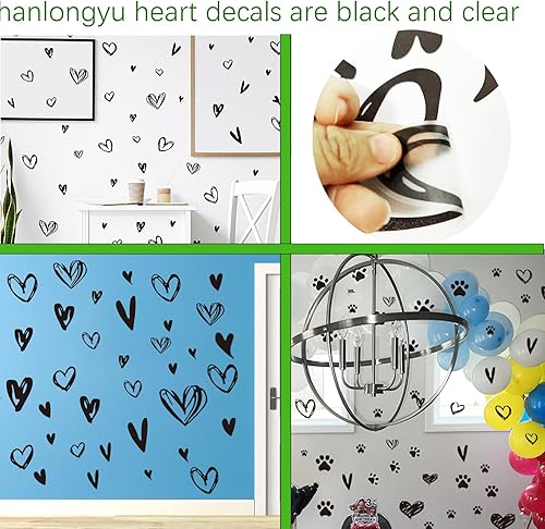 Miniatura 11 de Calcomanías de pared para decoración de perros, impresiones de patas, calcomanías de decoración de pared de perro, vinilo extraíble para mascotas