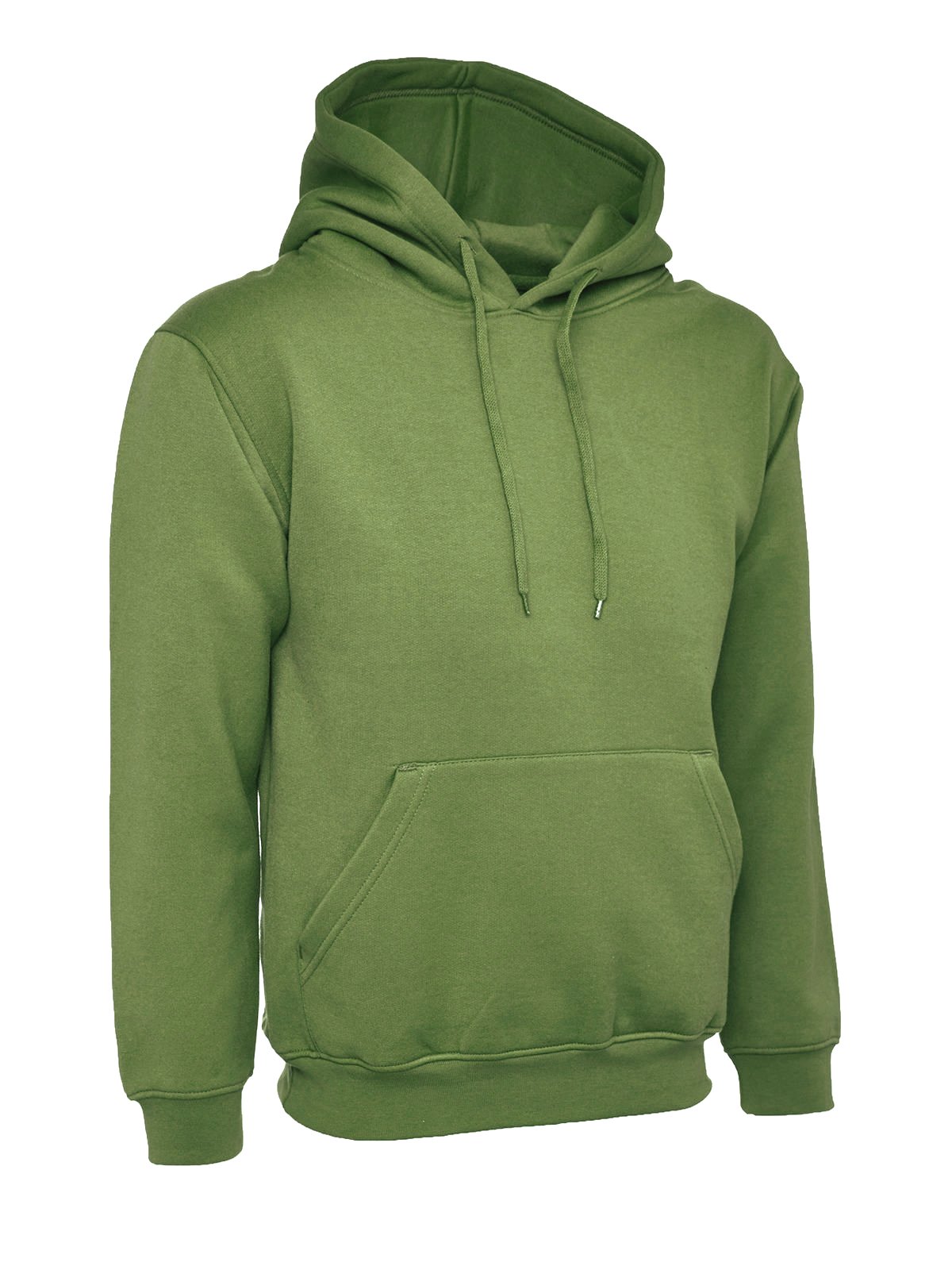 Ladies Loose Fit Hoodie Size UK 10 to 28 Plus Unisex Plain Hooded Sweatshirt (UK 22-24, Olive)