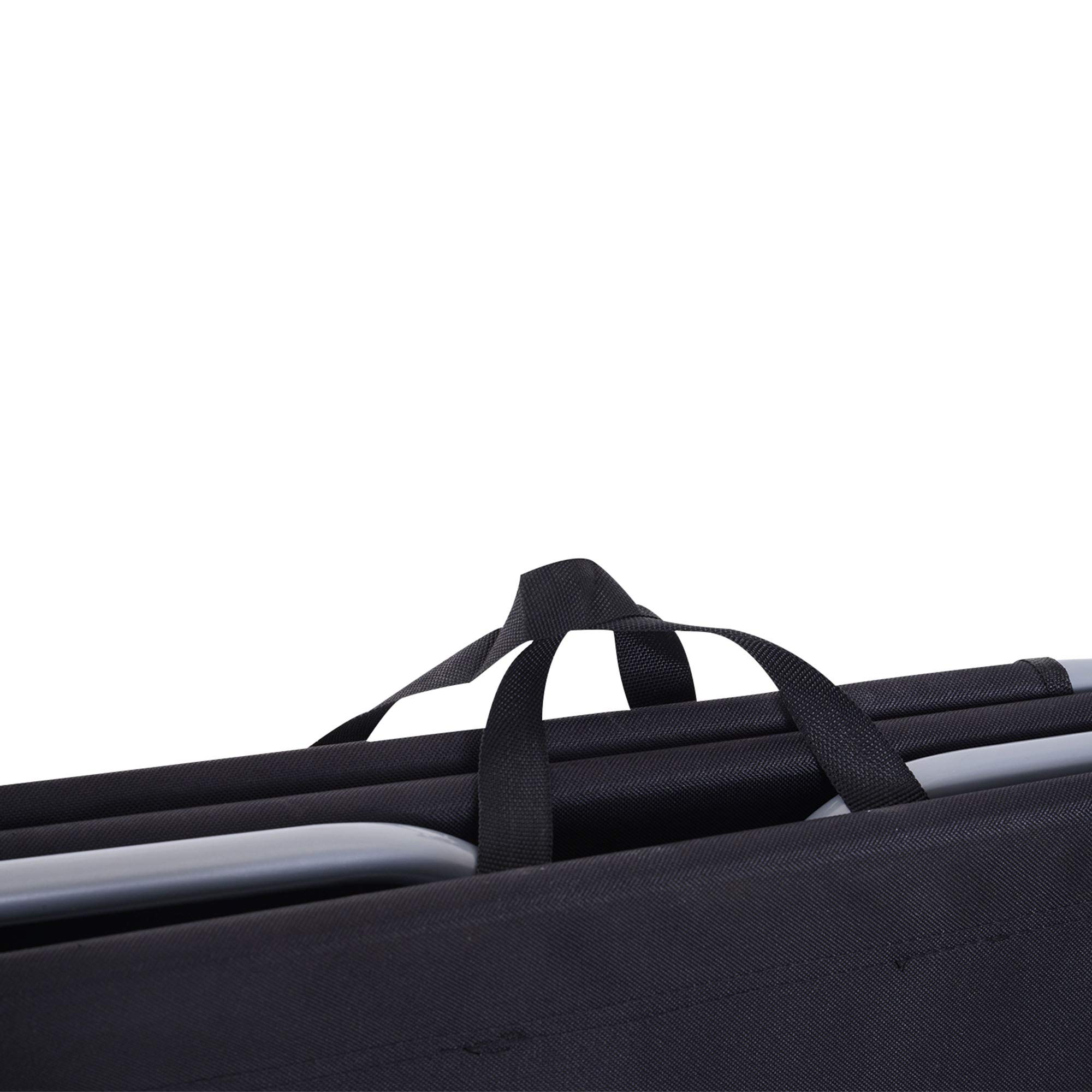 Outsunny Tumbona Plegable Tumbona Jardín Exterior con Respaldo Ajustable en 5 Posiciones y Estructura Metálica Carga 120 kg para Terraza Piscina Playa 187x55x24 cm Negro