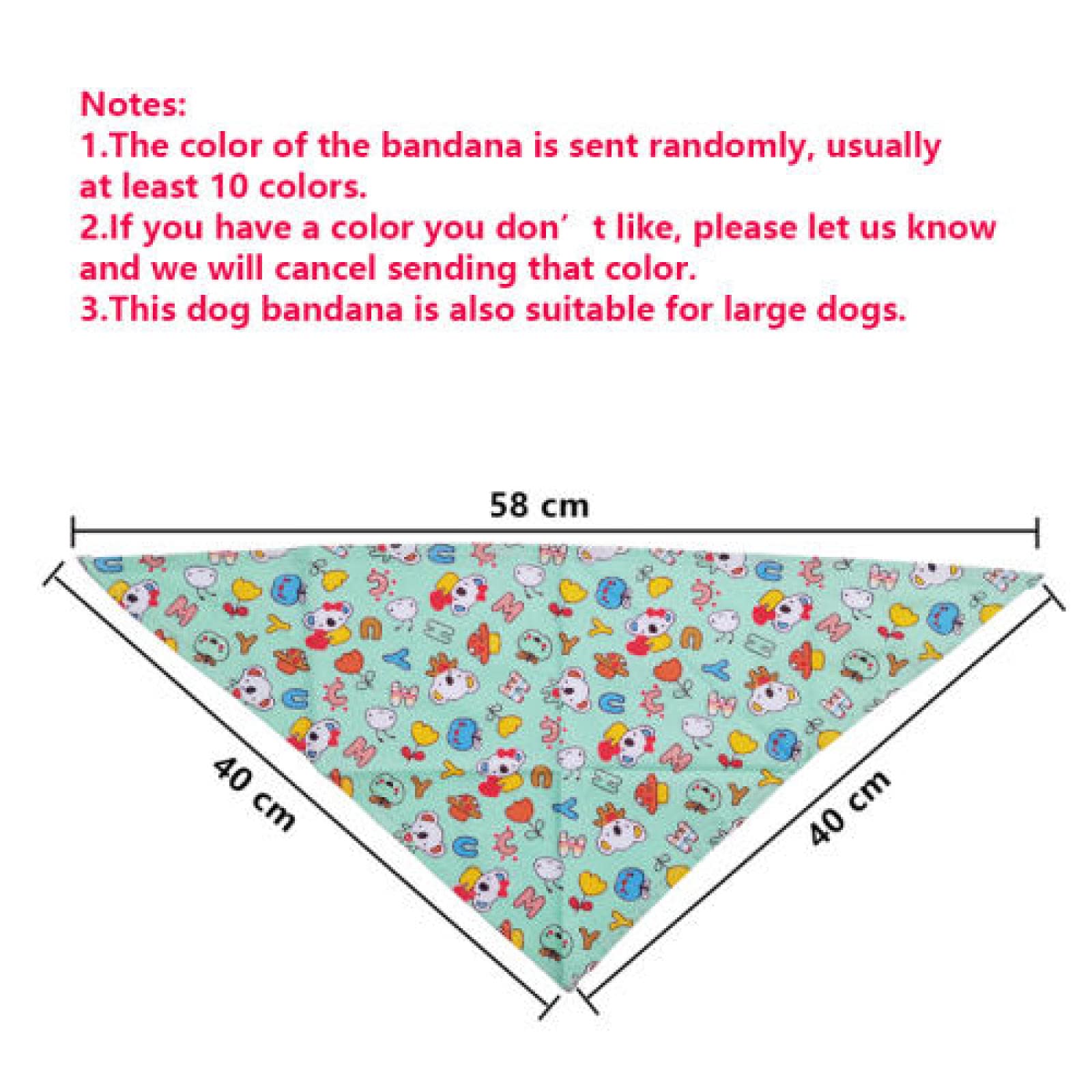 Lot de 50 bandanas pour chiens de petite, moyenne et grande taille réglables