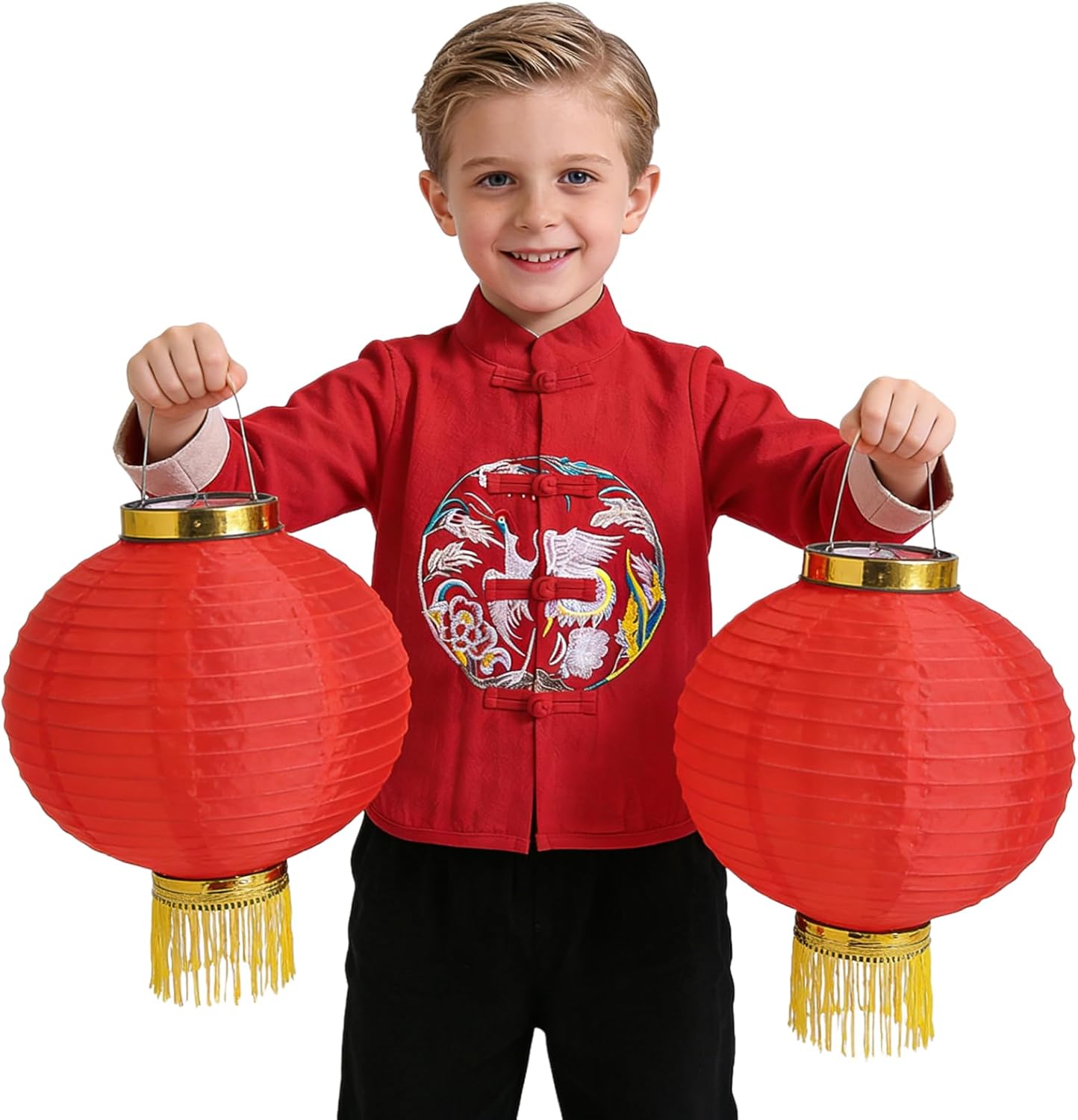 Boy Tang Suit Retro Long Sleeve Shirt Chinese New Year outfit Chinese Traditional Clothes for Kids Jackets Coat - Image 2