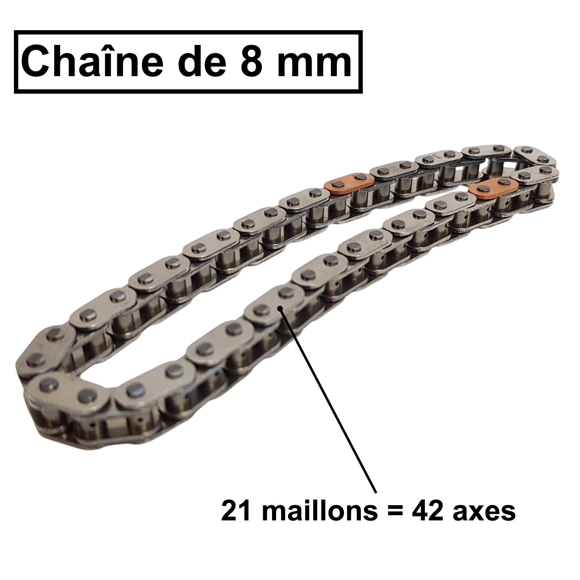 Partsline Kit d'arbre à cames complet avec chaine de 8 mm compatible avec les motorisations 1.5 HDI BlueHDi Ecoblue D-4D - 1638159880 9830580480 9823920080