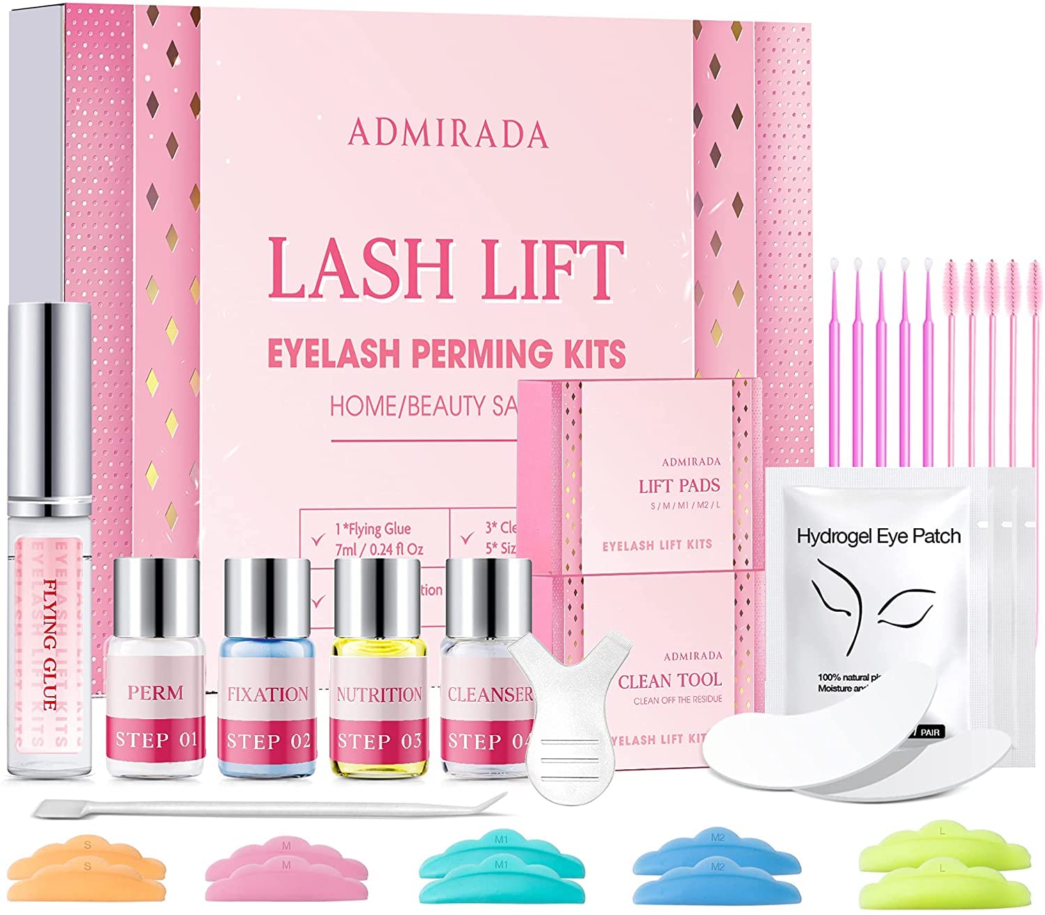 Breavo Lash Lift Kit Upgraded Version, Eyelash Perm Kit, Professional Eyelash Lash Extensions, Lash Curling, Semi-Permanent Curling Perming Wave Suitable For Salon