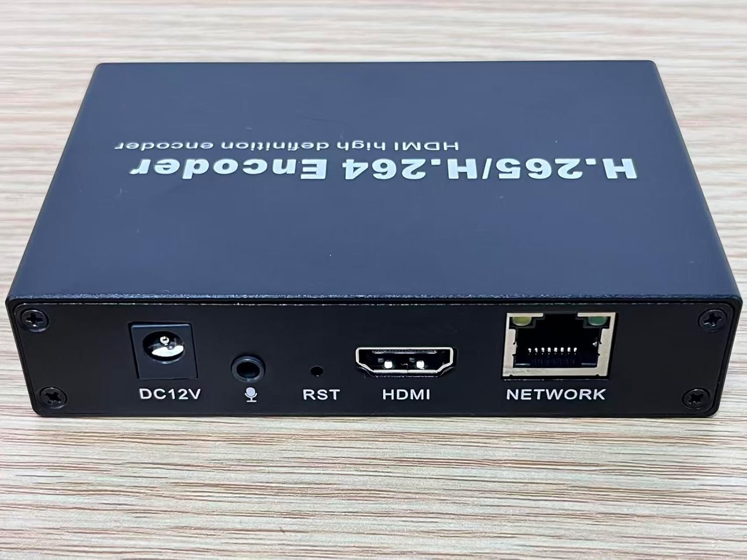 EXVIST H.265 1080P HDMI Video Encoder HDMI to IP Encoder W/SD Card Slot Max. 128G DDNS HTTP RTSP TS HLS Compatible with ONV/HK Private Protool for CCTV Surveillance