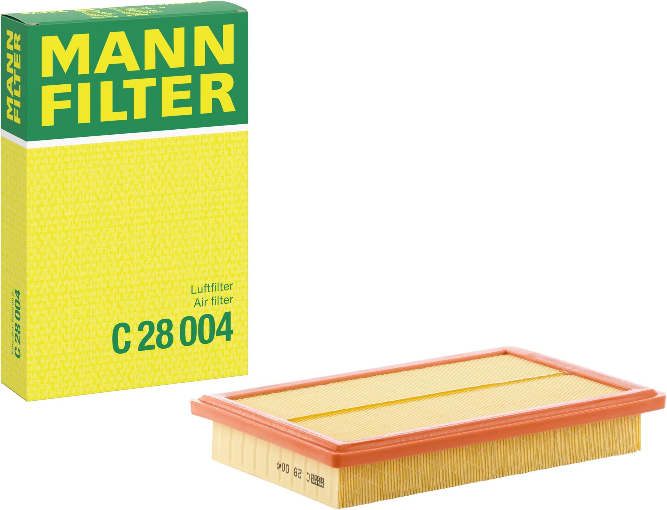 Mann Filter C 28 004 Engine Air Filter Replacement Compatible With Select Mercedes-Benz C300, C350e, E300, E350, GLC300, GLC350e, SLC300 Vehicles