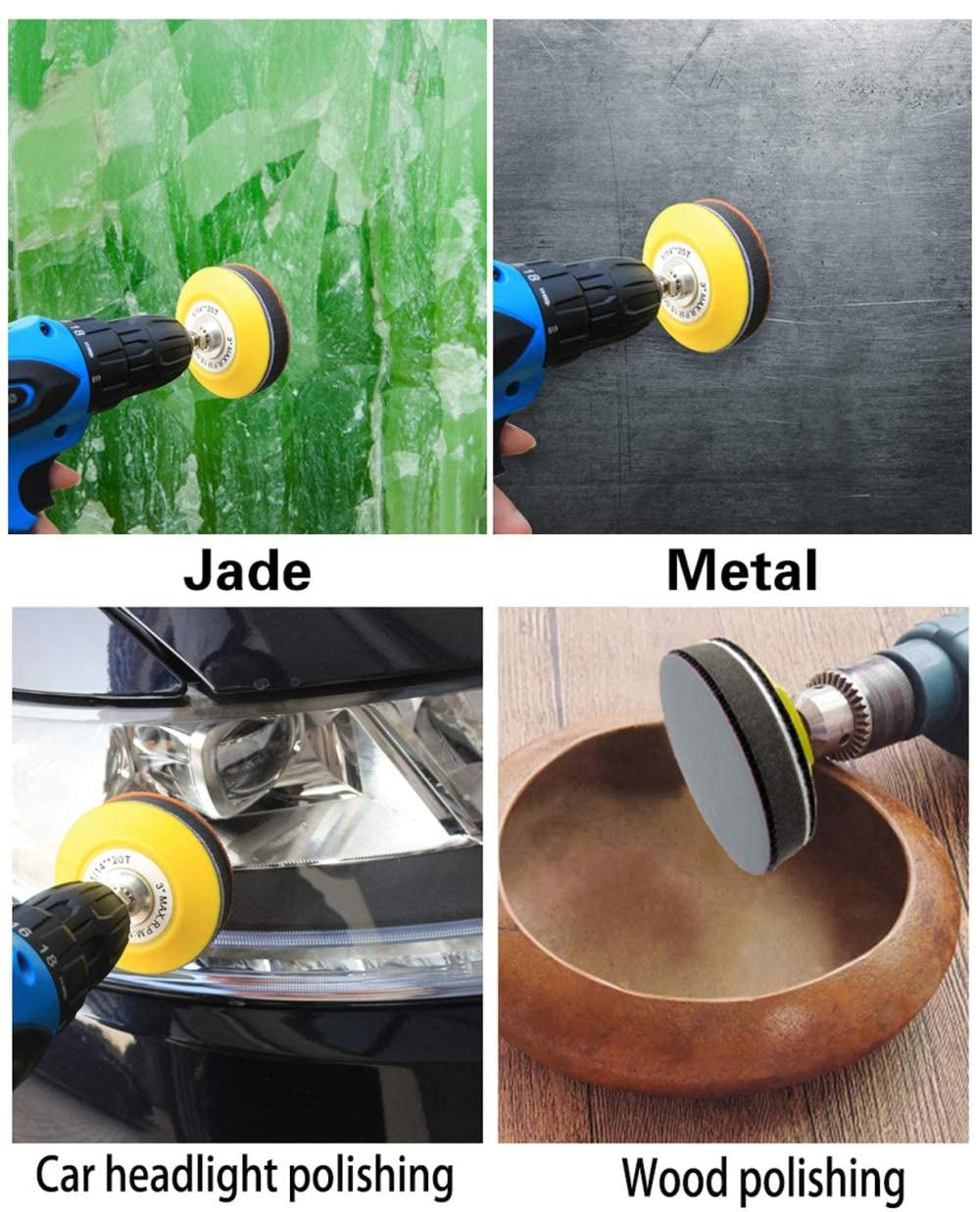 50pcs 6 Pulgadas 150MM Wet&Dry Flocado Discos de Lijado Gancho y Bucle de Carburo de Silicio 60-10000 Papel de Lija Orbital para Pintura de Coche Madera Metal, Grano 1200