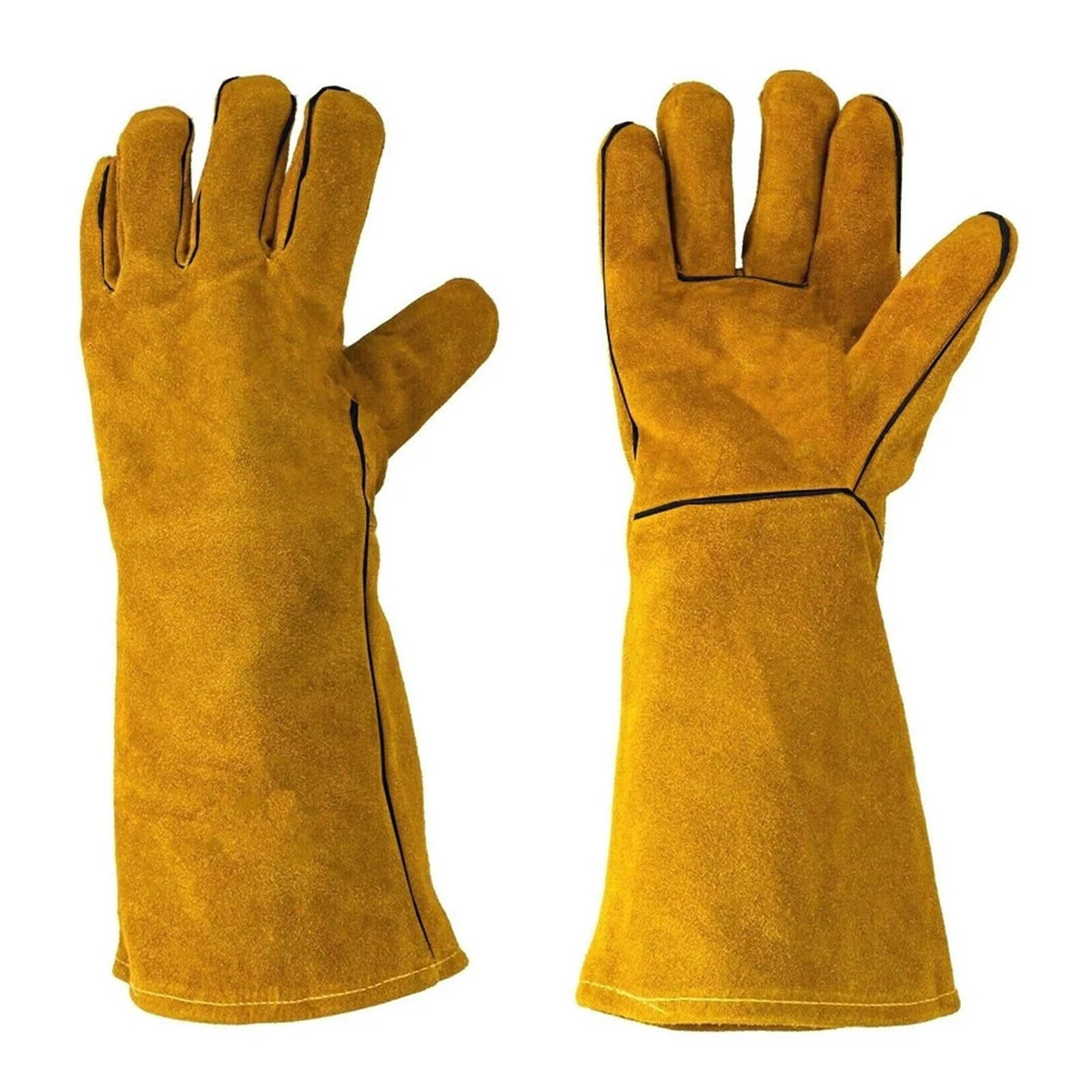 Gants de travail soudage en cuir de vachette authentique et robuste