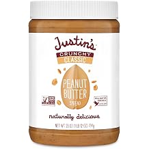 Justins Crunchy Peanut Butter Jar 28oz