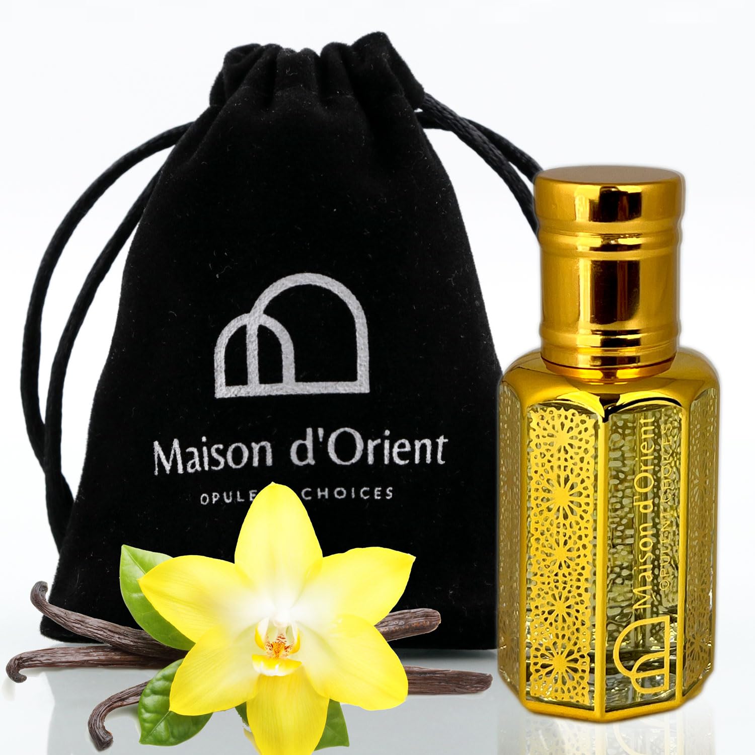 Vanille Luxe Perfume Oil 12 mL – Gourmand Leather with Vanilla Cardamom and Amber. Alcohol Free Long Lasting Oil, Compliment Magnet