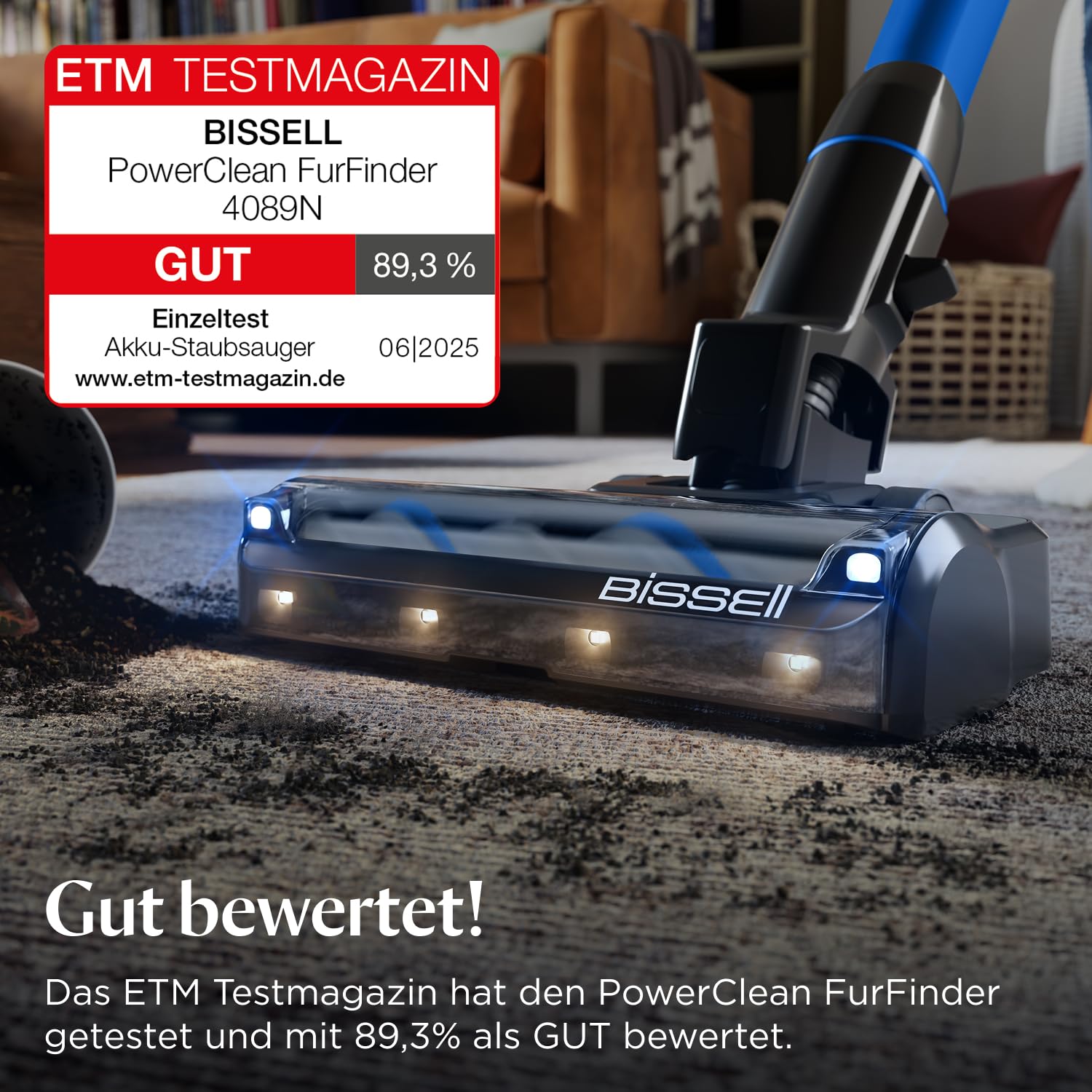 Bissell PowerClean FurFinder Kabelloser Staubsauger 200W 4089N – Ansicht 2