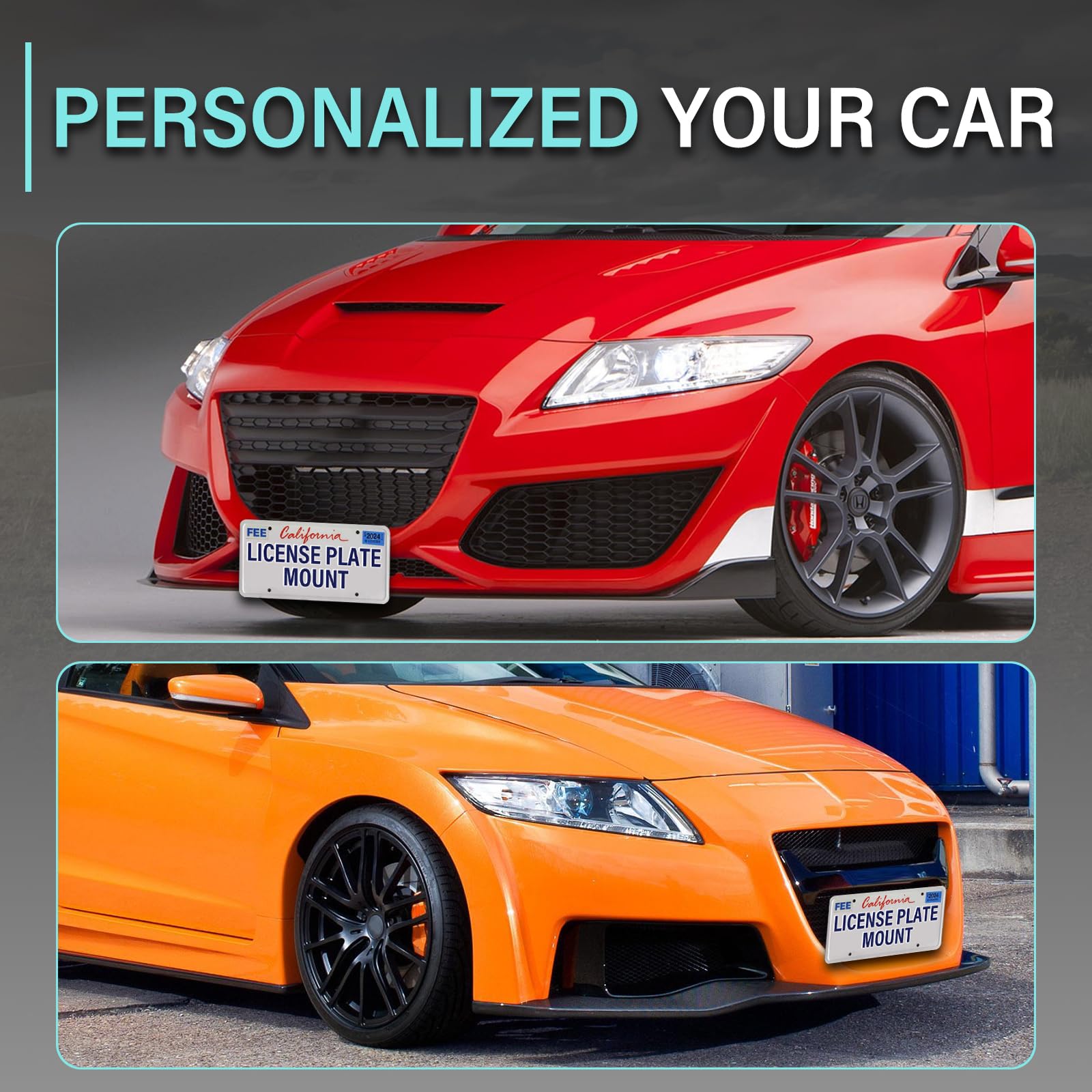 Front Mount Sticker Snapklik.com : No Drill Front Bumper License Plate Mount Compatible