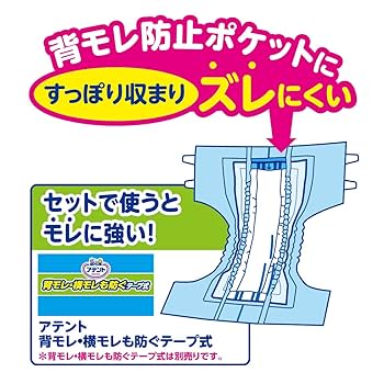 Amazon.co.jp: アテント 夜1枚安心パッド 仰向け・横向き寝でも