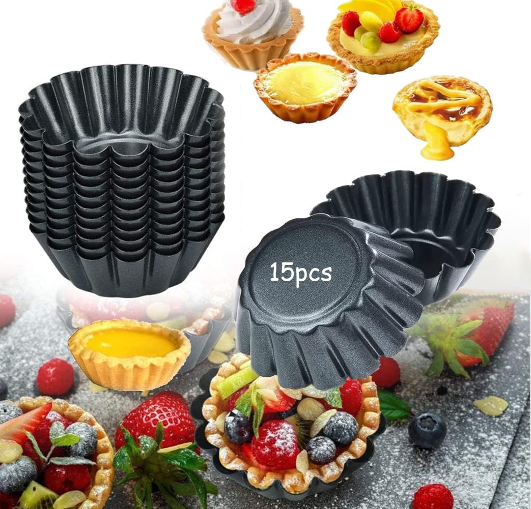 Lot Ancien De 36 Mini Moules à Tartelette En Alu - Fabrication Suède