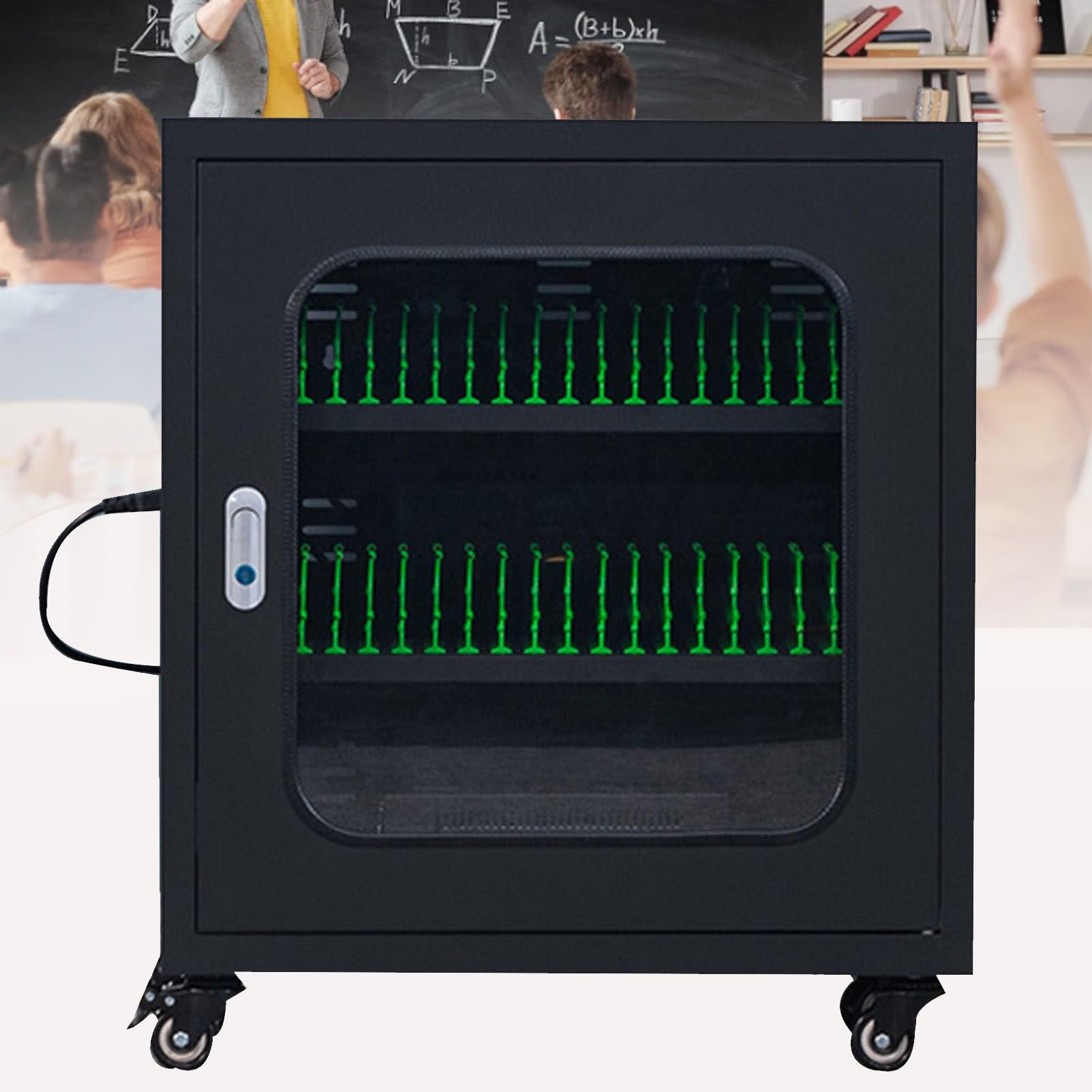 GTHTUHFD Mobile Phone Charging Station Locker With 50 Slots Rechargeable Storage Cabinet For School Library Classroom Conference Rooms Usb Charging Stations Phone Lock Box In,40Slots