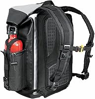 Vista 4 de Nelson-Rigg Mochila impermeable Hurricane/paquete de cola, Negro/Gris, 30 litros