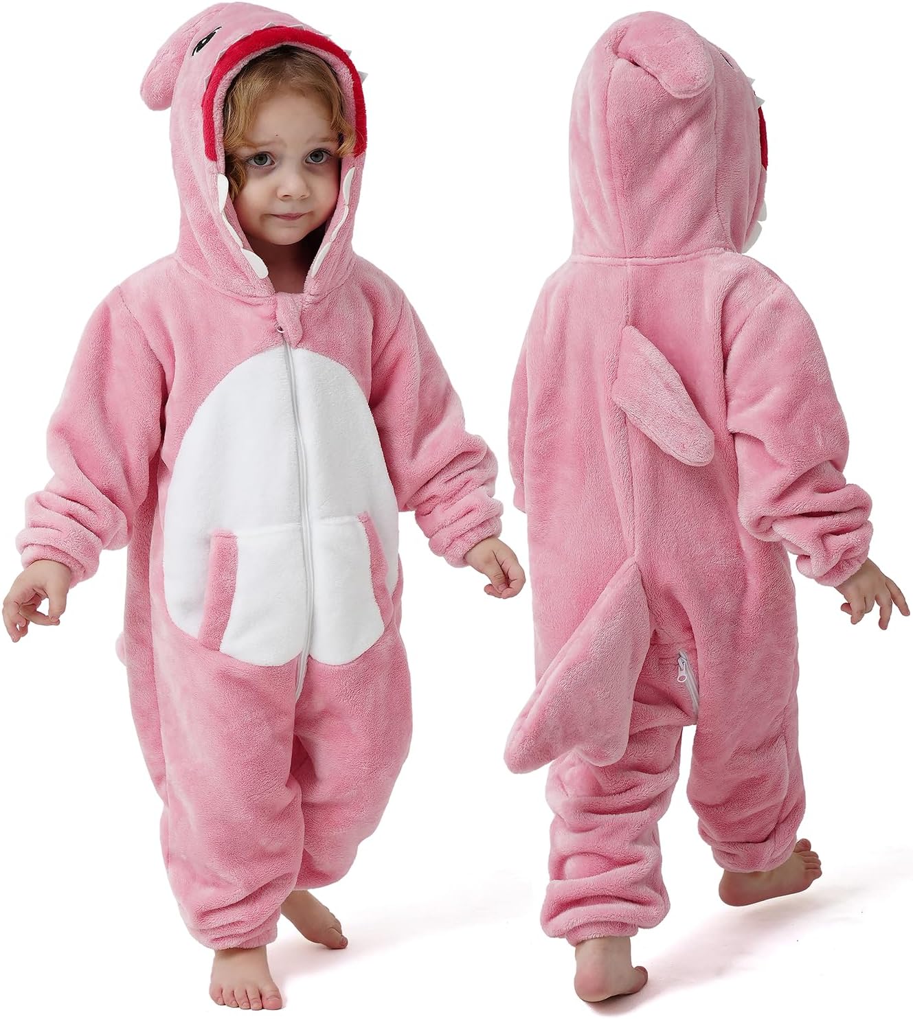 Baby Toddler Boys Girls Halloween Onesie Costume,Toddler Kids Animal Onesie Cosplay Costume,Funny Warm Winter Outfit