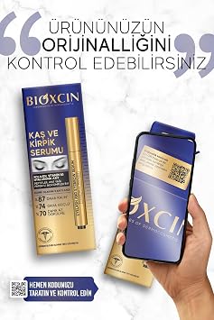 Bioxcin Kaş ve Kirpik Serumu, Kolajen, Hyalüronik Asit, Hint Yağı, Keratin Peptidleri, B5, B11