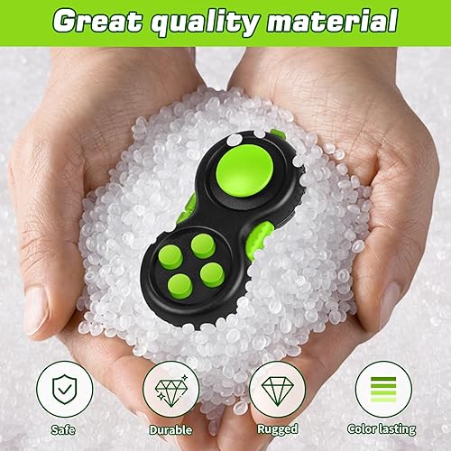 Miniatura 114 de WTYCD El Fidget Retro original: Juego de control clásico de goma Fidget Focus Toy con funciones de 8 vueltas y cordón - perfecto para aliviar