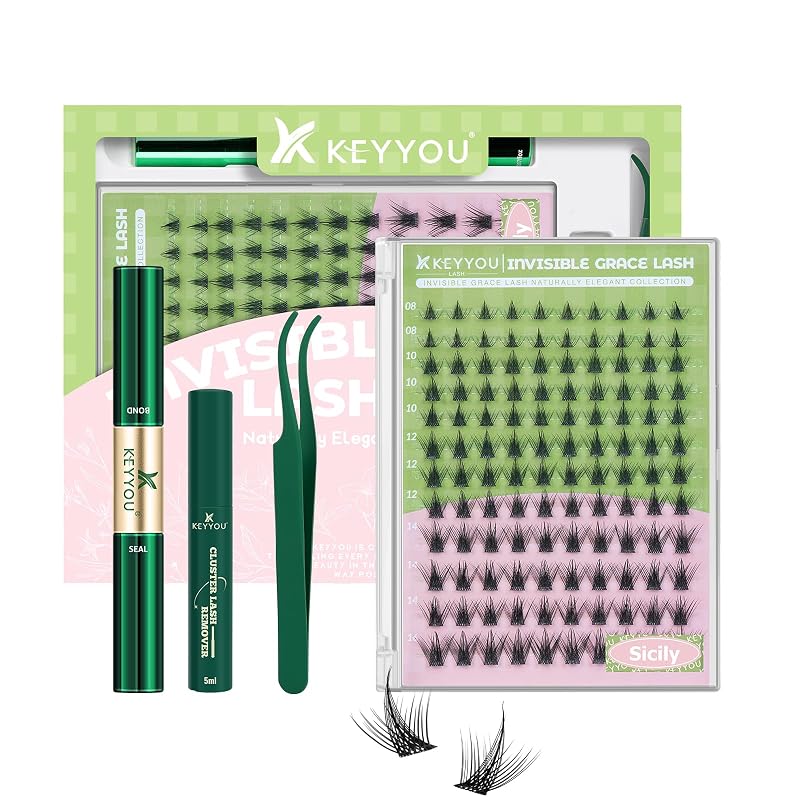 KEYYOU Sicily Kit de Cílios em Tufo C Curl 120 unidades Sicily-C-8-16MIX