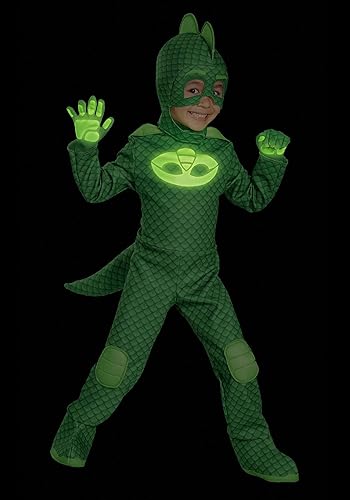 Miniatura 5 de Disfraz de Gekko de PJ Masks de lujo, talla 78, color verde, Verde