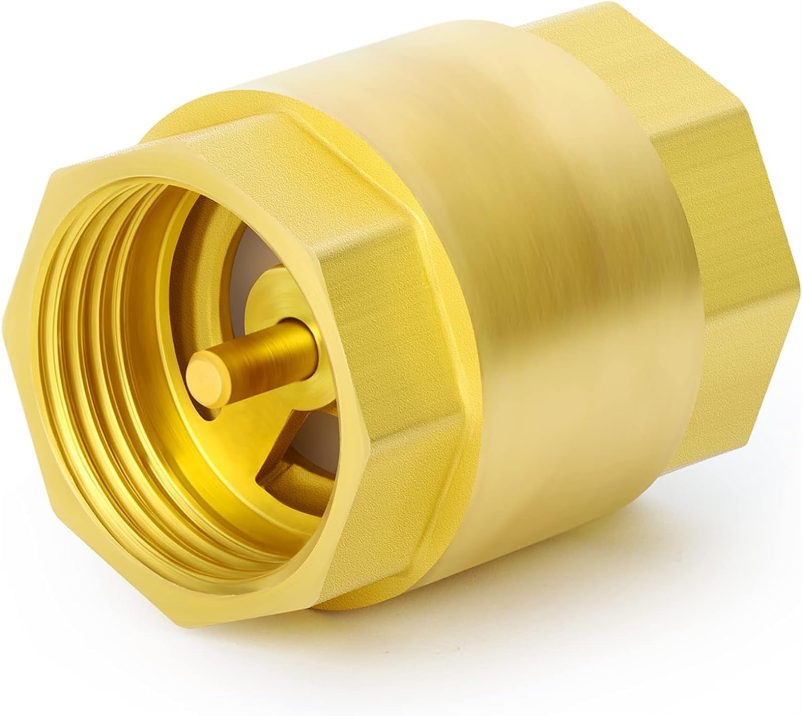 THE WHITE SHOP2PCS Brass Check Valve Female Thread, Backflow Prevention, One Way Check Valves (Color : DN25)