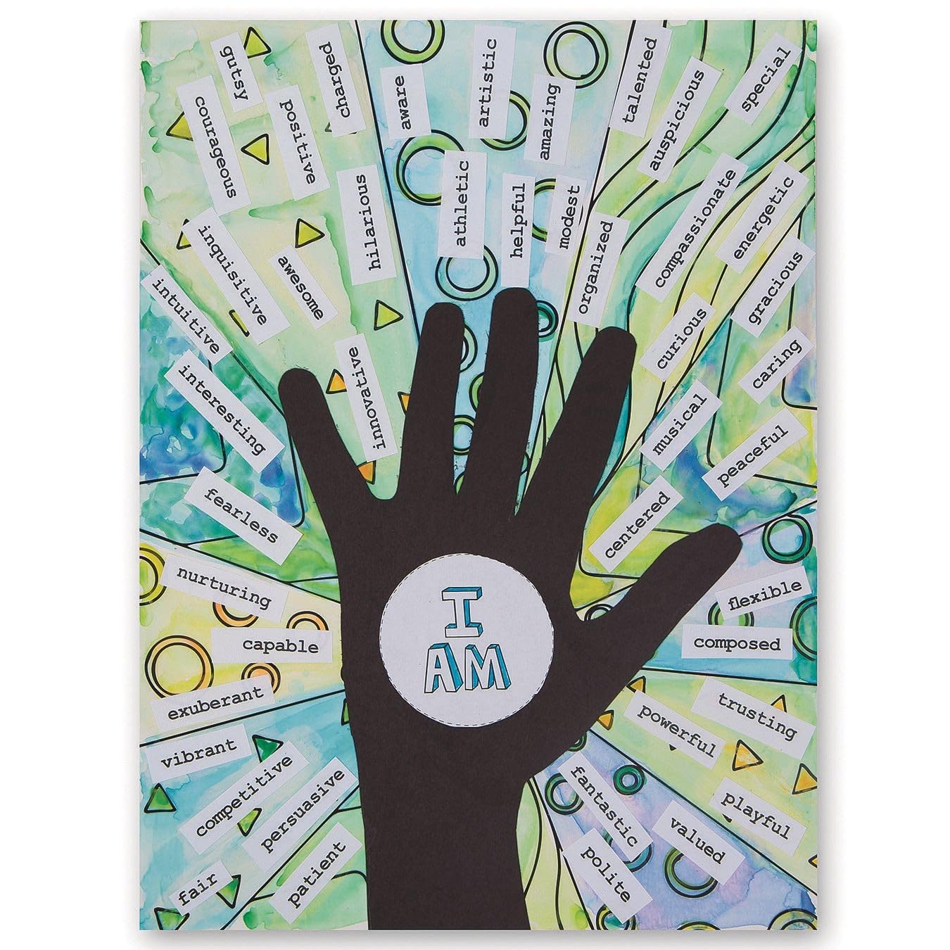 S&S Worldwide I Am Collages Craft Kit, Pack of 24, 9 in x 12 in, Cardstock Background