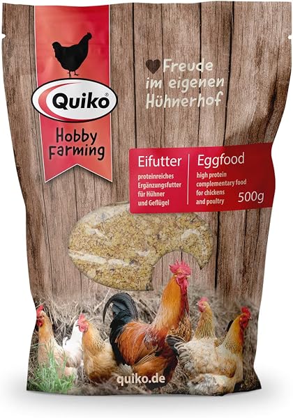 Quiko Hobby Farming Nourriture à Base d'oeufs 2kg - Aliment énergétique & Riche en protéines pour Poules, cailles & volailles comme Les Poules pondeuses - avec vitamines & Miel - 4