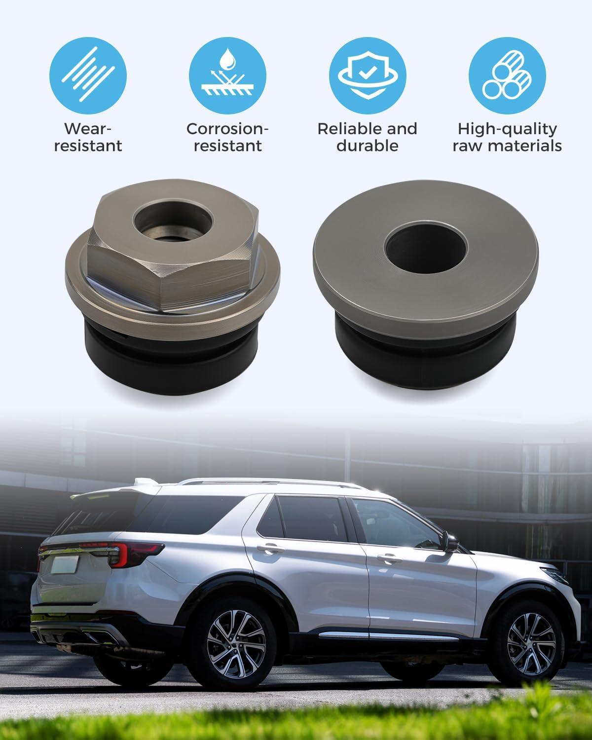 4PCS Rack & Pinion Bushings Kit Fit for Ford Explorer 2010 2011 2012 2013 2014 2015, AA5Z3C716B