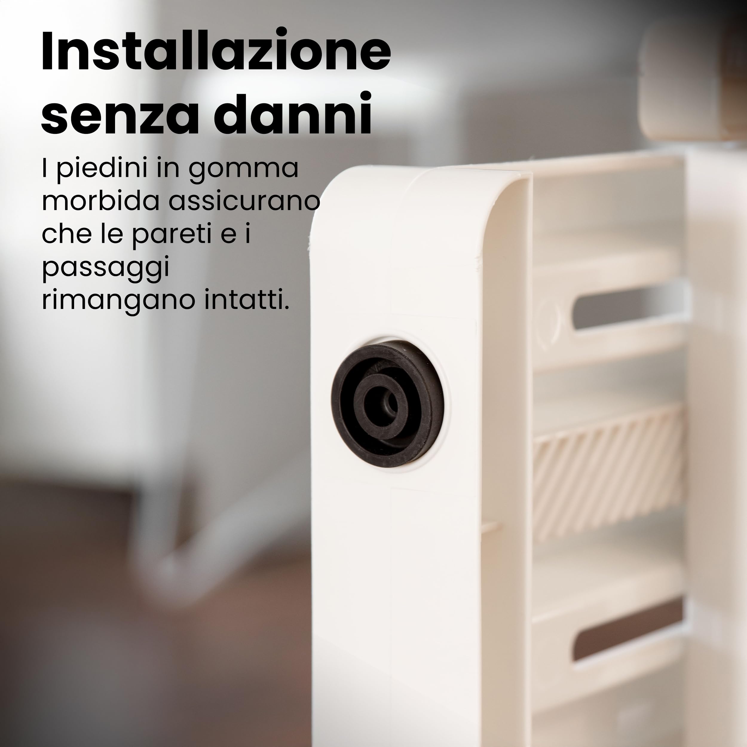 Iris Ohyama, Cancello di sicurezza per animali domestici con chiusura a pressione, estensibile da 61 a 100 cm, chiusura a mano, 2 tamponi per latoper cane - Pet Barrier PBR-600, Bianca