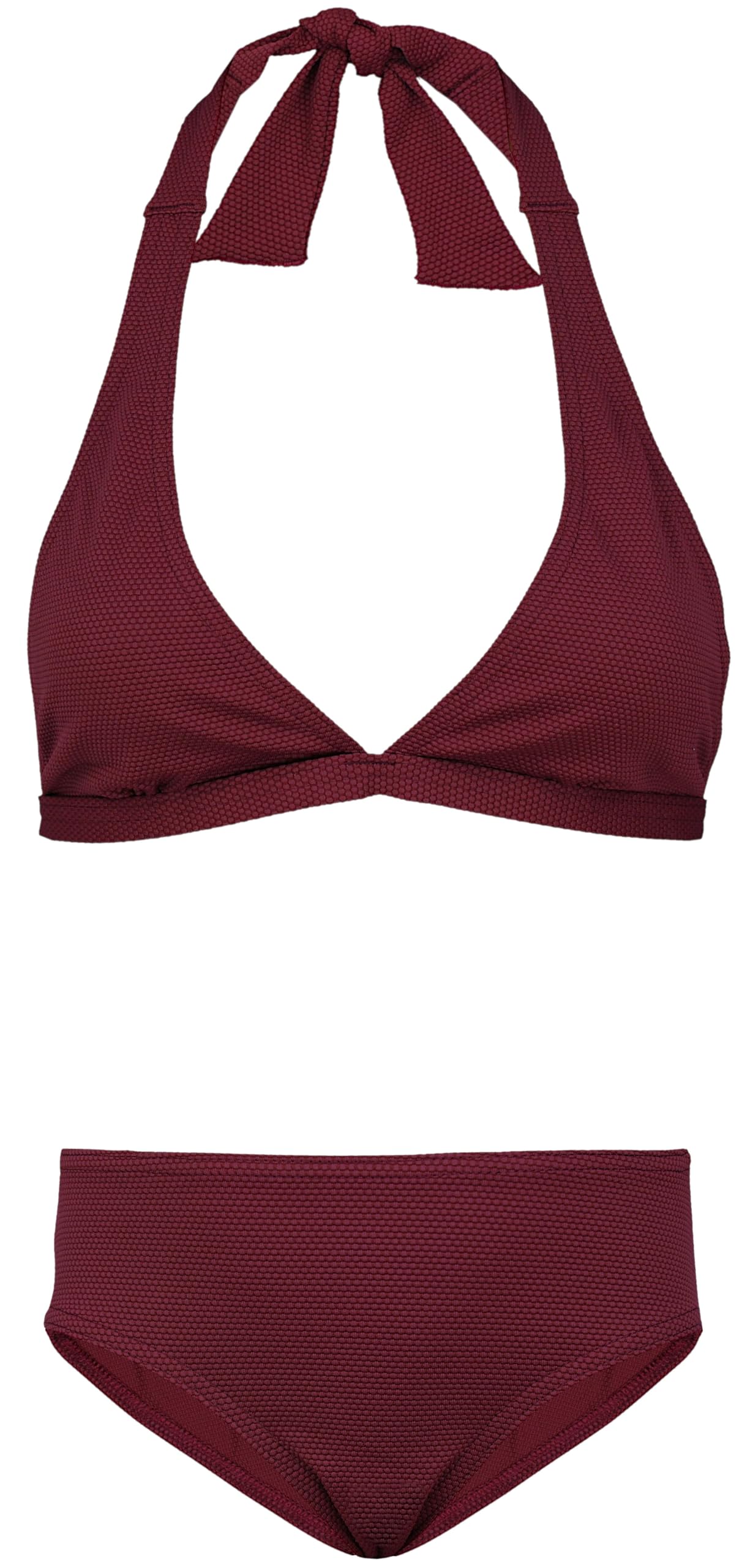 Aquarti Girls For Tying - Jacquard Dots Red Brown Tuptam ' Bikini – Stylish And Comfortable Summer Must-Have, 152