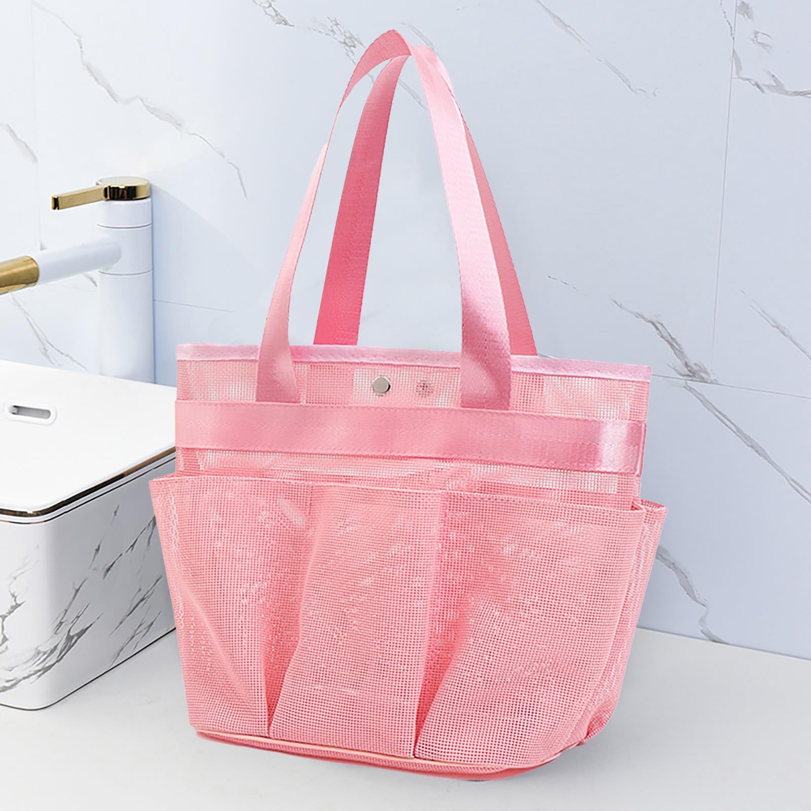 Mesh Shower Caddy Portable For College Dorm Room Essentials With Upgraded Deeper Pockets Quick-Dry Large Shower Basket Tote