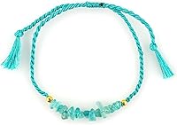 Vista 21 de TGH Pulsera Trenzada de Gemas Naturales Sin Cortar en Chip para Hombres y Mujeres – Pulsera de Cristal Curativo Hecha a Mano Ajustable – Joyería