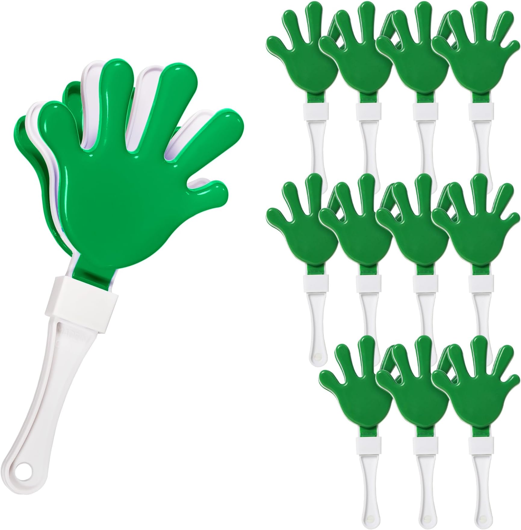 Windy City Novelties 12-Pack 7-Inch Mini Hand Clappers - Bulk Noisemakers for Parties, Celebrations, and Events