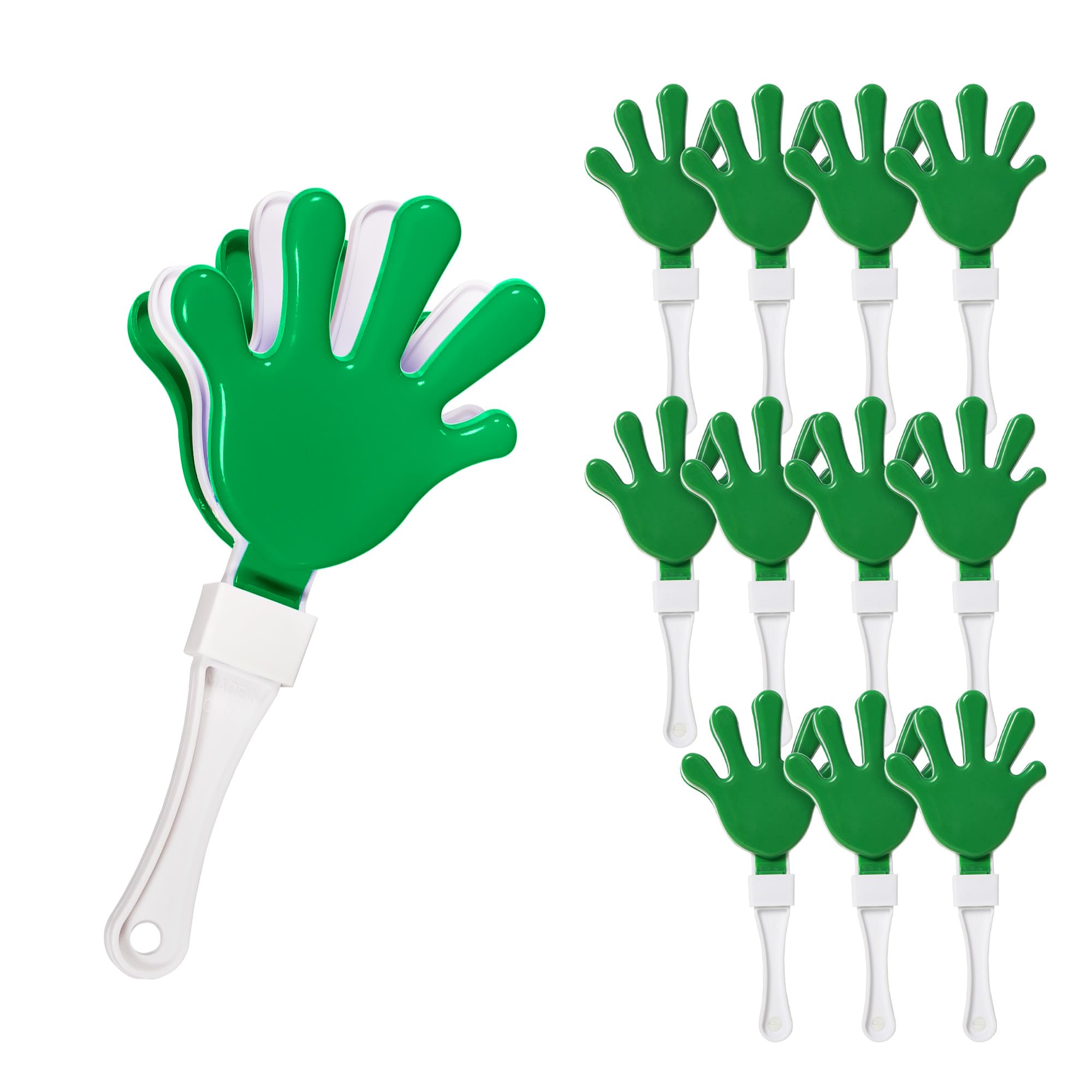 Windy City Novelties 12-Pack 7-Inch Mini Hand Clappers - Bulk Noisemakers for Parties, Celebrations, and Events