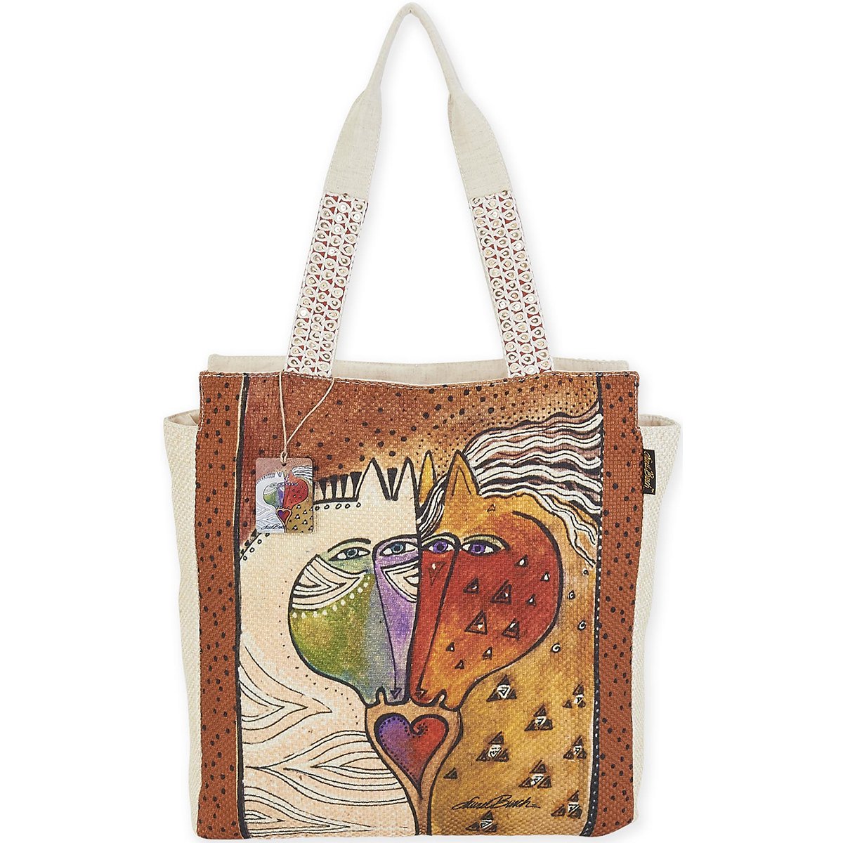 Laurel BurchLaurel Burch Lovehorses Totes, Acrylic, Multicolour, 39.37x45.72x2.54 cm