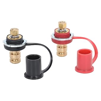 Battery Terminals 250A 20mm 3/8" Stud Battery Jump Post Battery Charging Post Kit Marine Battery Charger Jumper Post with Cover Car Truck Boat ATV Jumper Quick Easy Charging for Auto Vehicles