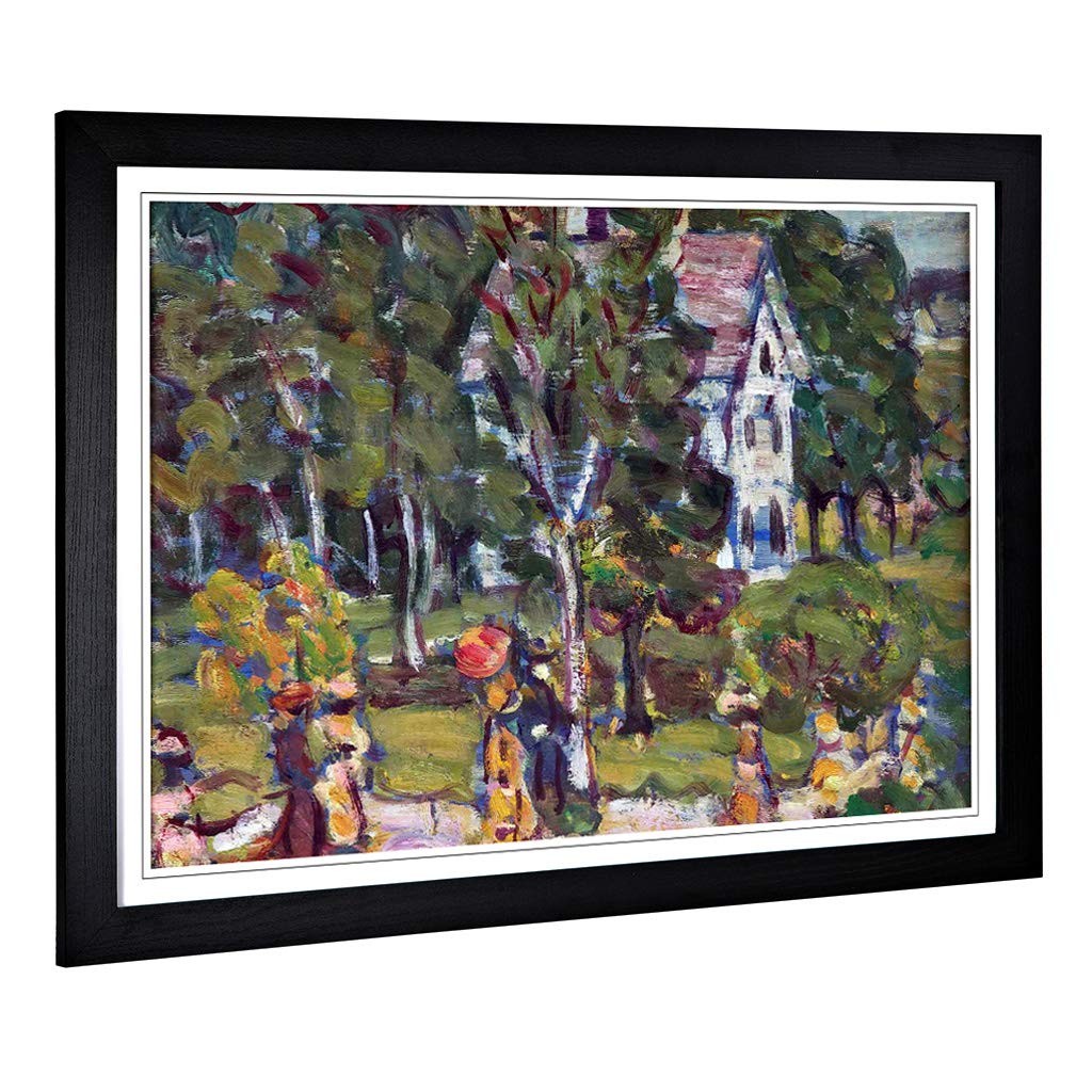 Big Box Art Framed Print of Maurice Pendergrast Sunday Afternoon Design | Wall Art Picture | Home Decor for Kitchen, Living Room, Bedroom, Hallway, Black, A2 / 24.5x18 Inch / 62x45cm