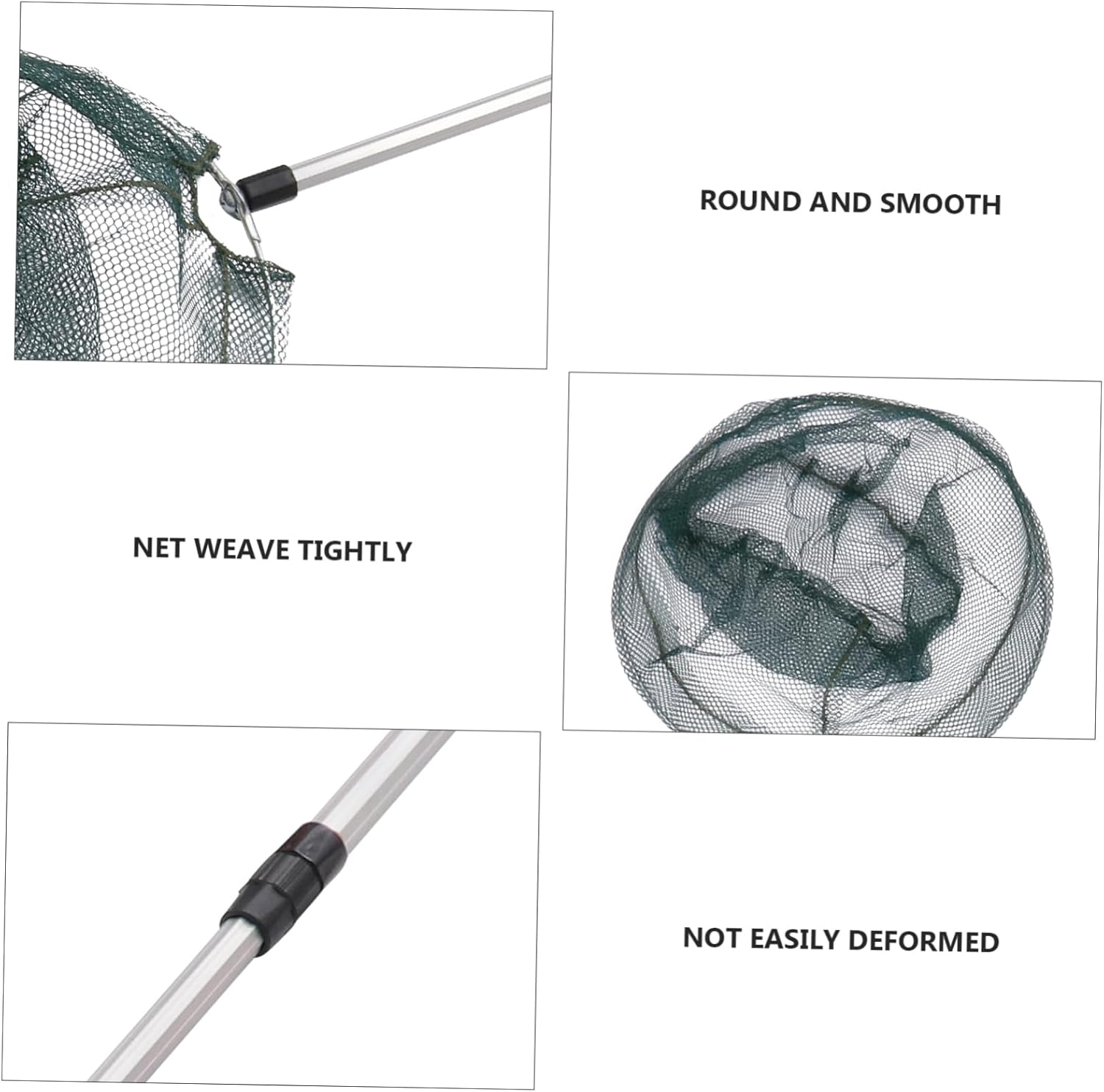 1pc Fishing Net Mesh Aluminum Alloy Fishing Equipment for Minnows Crab and Beach Use Easy to Carry and Store