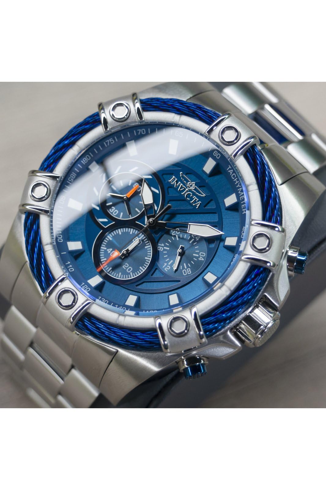 Invicta Men's Bolt Quartz Watch with Stainless Steel Band, 16 (Model: 25513)