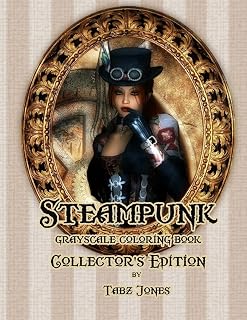 Steampunk Grayscale Coloring Book Collector's Edition