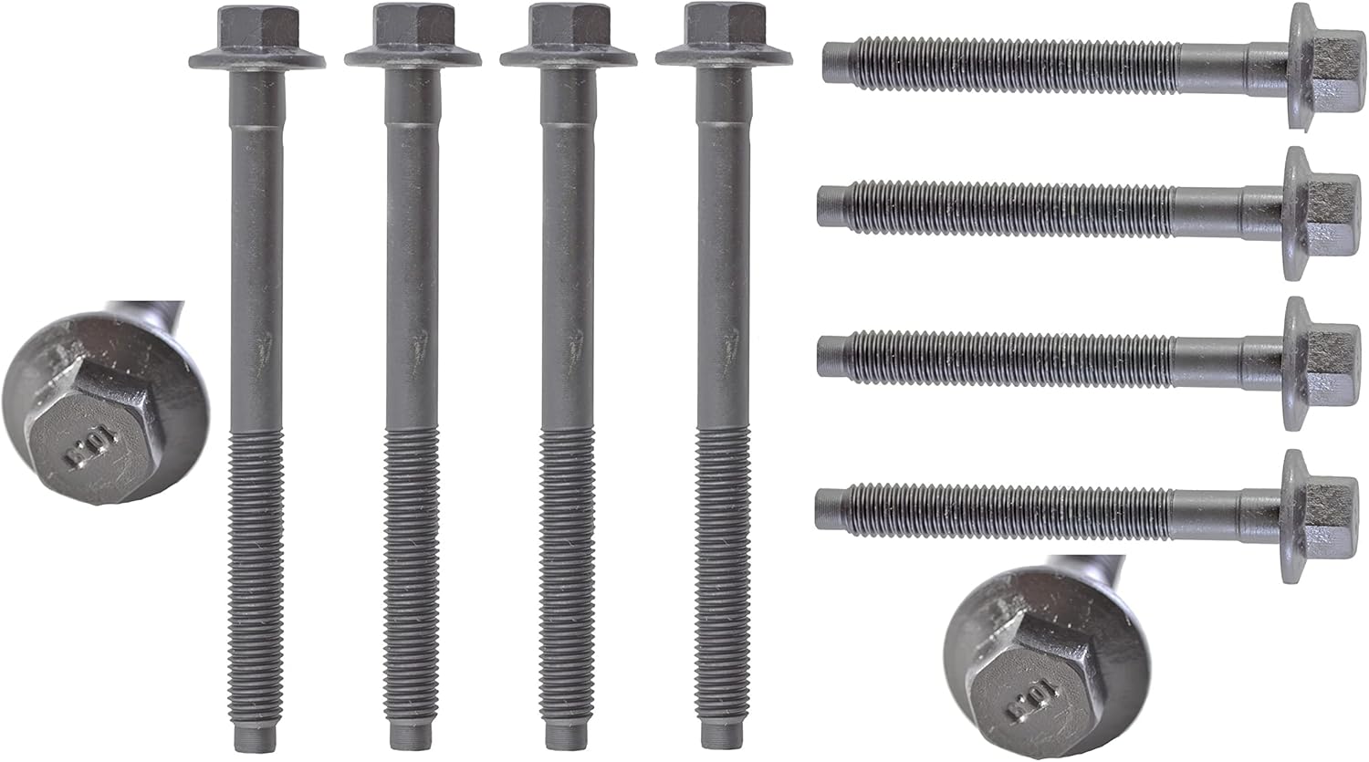 ENGINETECH HB110 Head Bolt Set (2 Sets REQ) Compatible with 1997-2008 Ford / 232 3.8L V6 / 238 3.9L V6 / 256 4.2L V6