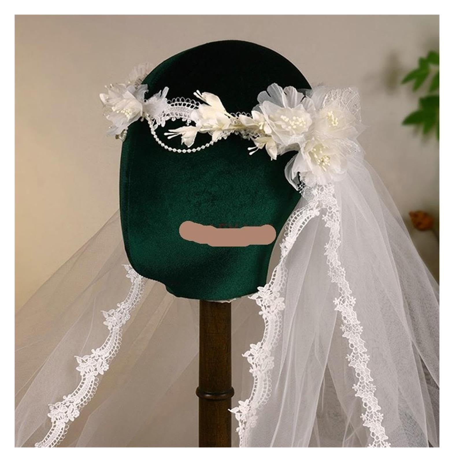 Fiore della fascia for capelli in seta con bordo in pizzo Repubblica sposa